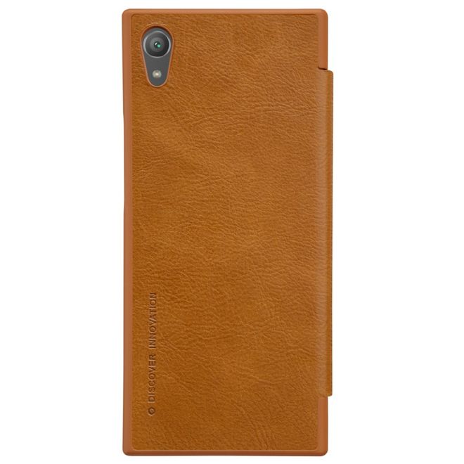 Nillkin - Sony Xperia XA1 Plus Hülle - Leder Book Case - Qin Series - braun