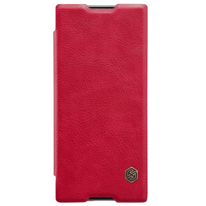Nillkin - Sony Xperia XA1 Plus Hülle - Leder Book Case - Qin Series - rot