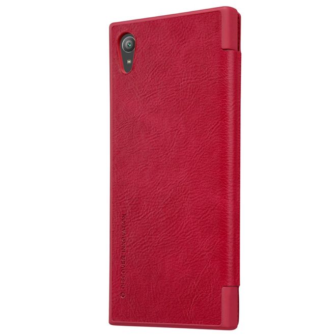 Nillkin - Sony Xperia XA1 Plus Hülle - Leder Book Case - Qin Series - rot
