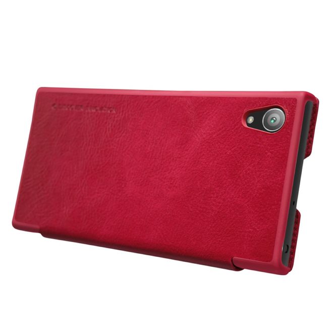 Nillkin - Sony Xperia XA1 Plus Hülle - Leder Book Case - Qin Series - rot