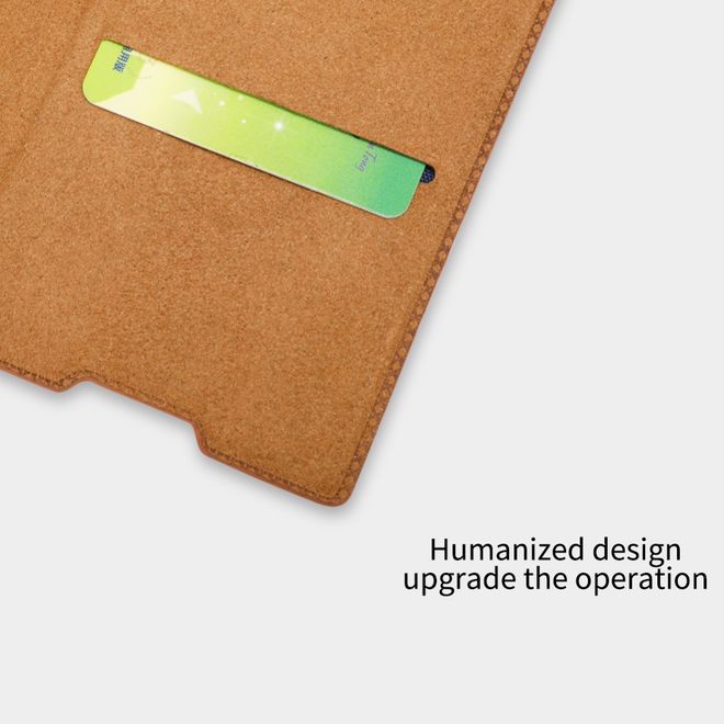 Nillkin - Sony Xperia XA1 Plus Hülle - Leder Book Case - Qin Series - schwarz