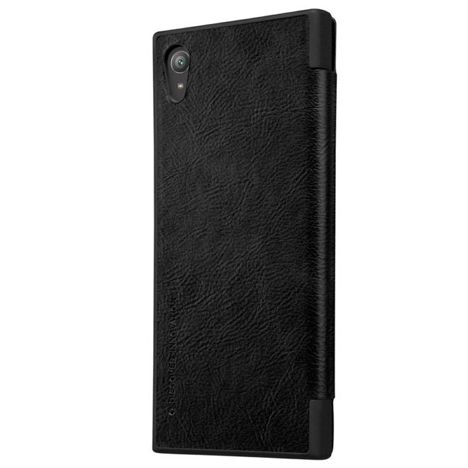 Nillkin - Sony Xperia XA1 Plus Hülle - Leder Book Case - Qin Series - schwarz