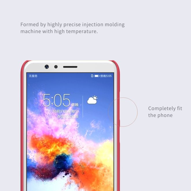 Nillkin - Huawei Honor 7X Hülle - Plastik Case - Super Frosted Shield Series - rot