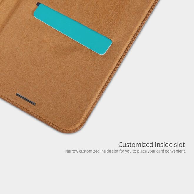 Nillkin - LG V30 Hülle - Leder Book Case - Qin Series - weiss