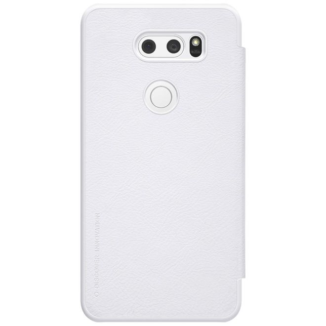 Nillkin - LG V30 Hülle - Leder Book Case - Qin Series - weiss