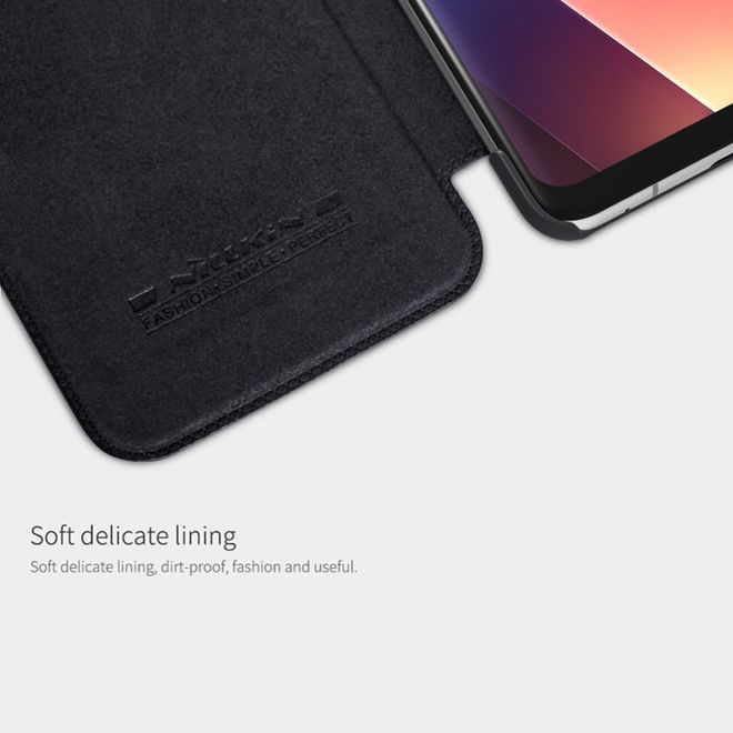 Nillkin - LG V30 Hülle - Leder Book Case - Qin Series - weiss