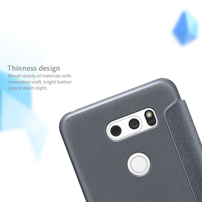 Nillkin - LG V30 Hülle - Funkelndes Leder Case - Sparkle Series - gold