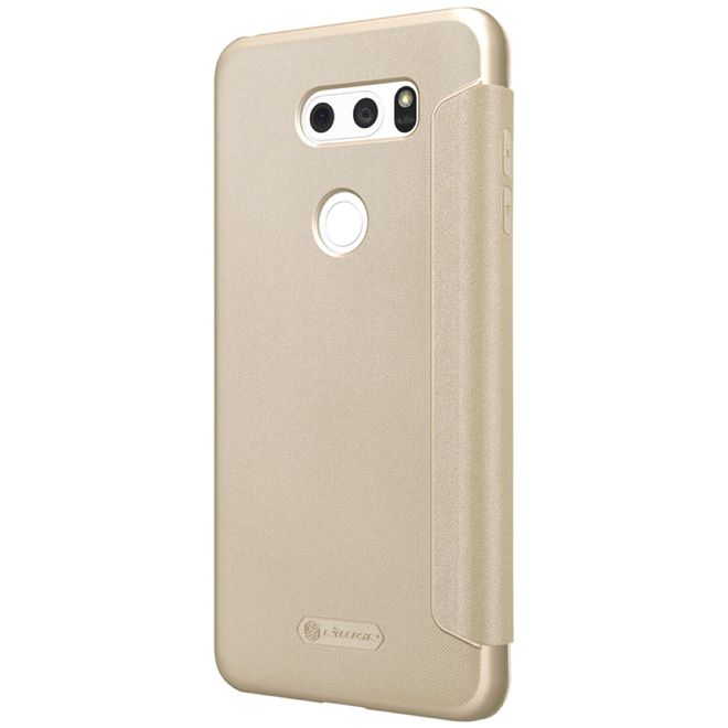Nillkin - LG V30 Hülle - Funkelndes Leder Case - Sparkle Series - gold