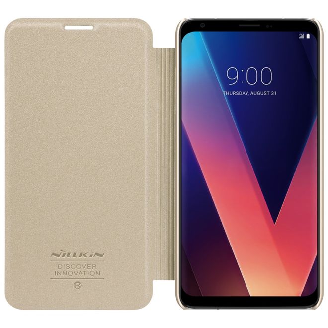 Nillkin - LG V30 Hülle - Funkelndes Leder Case - Sparkle Series - gold