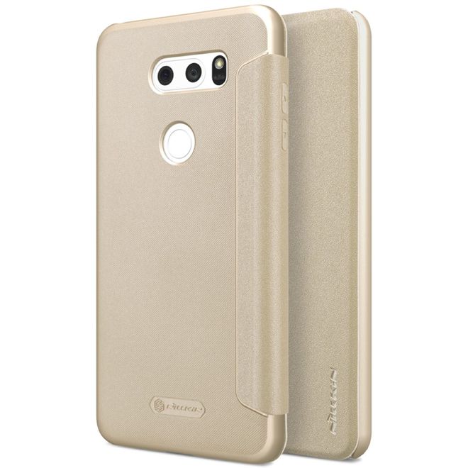 Nillkin - LG V30 Hülle - Funkelndes Leder Case - Sparkle Series - gold