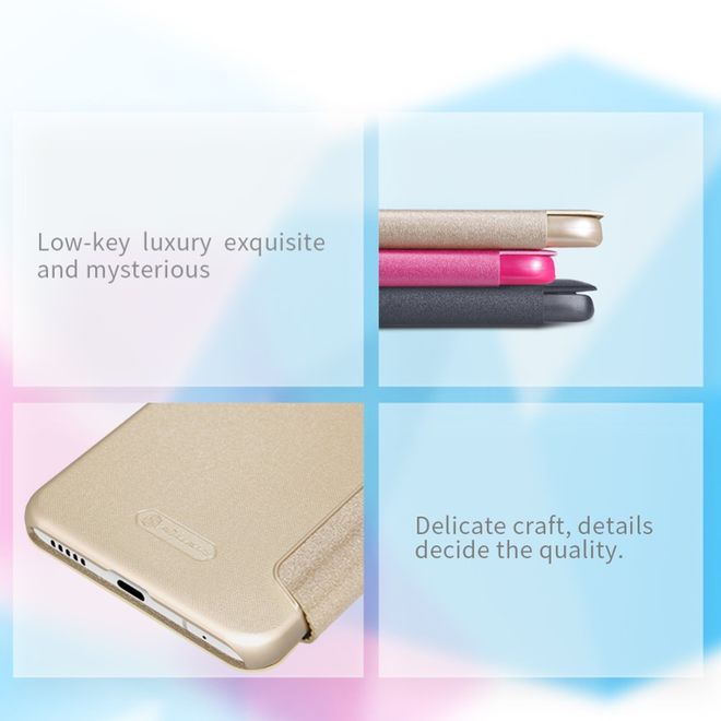 Nillkin - LG V30 Hülle - Funkelndes Leder Case - Sparkle Series - gold