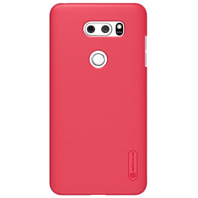 Nillkin - LG V30 Hülle - Plastik Case - Super Frosted Shield Series - rot