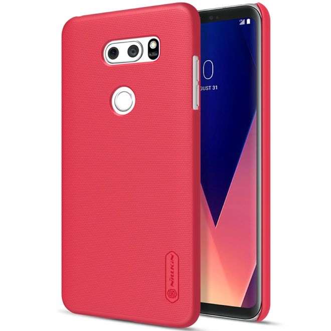 Nillkin - LG V30 Hülle - Plastik Case - Super Frosted Shield Series - rot