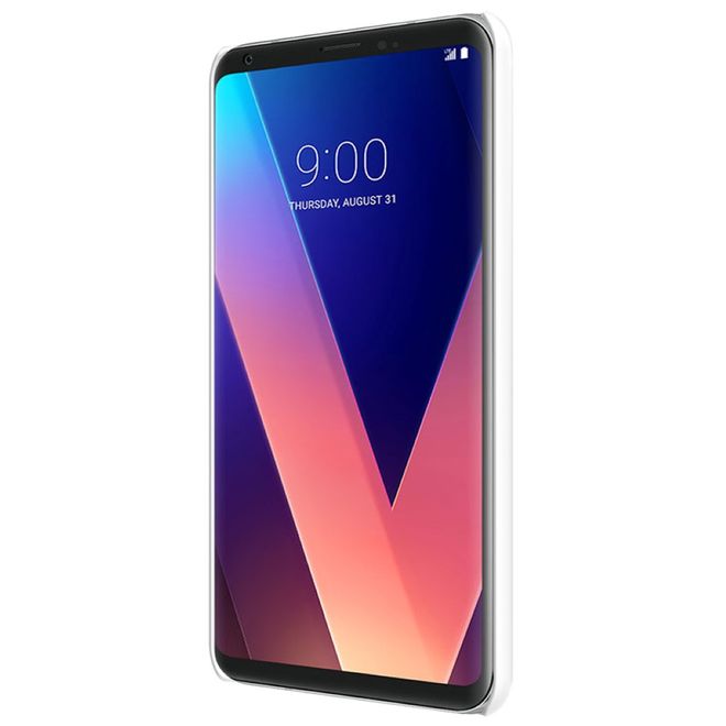 Nillkin - LG V30 Hülle - Plastik Case - Super Frosted Shield Series - weiss