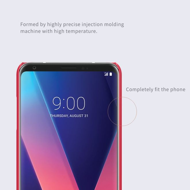 Nillkin - LG V30 Hülle - Plastik Case - Super Frosted Shield Series - weiss