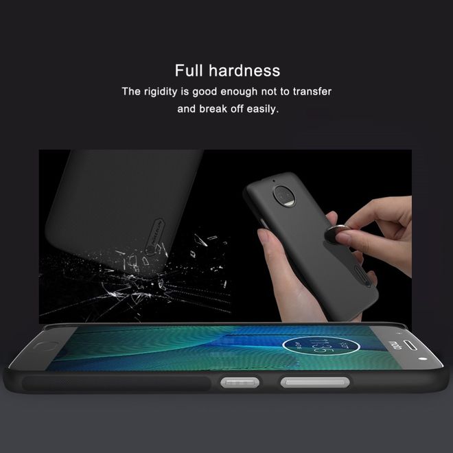 Nillkin - Motorola Moto G5S Hülle - Plastik Case - Super Frosted Shield Series - weiss