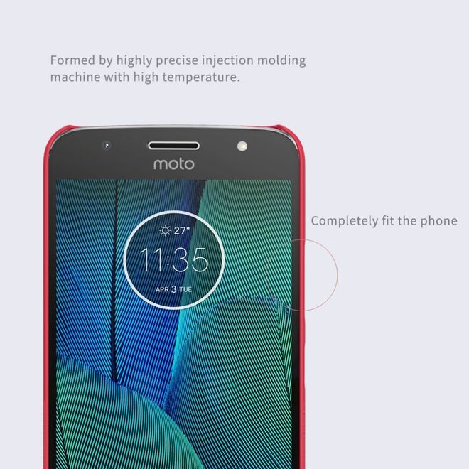 Nillkin - Motorola Moto G5S Hülle - Plastik Case - Super Frosted Shield Series - weiss