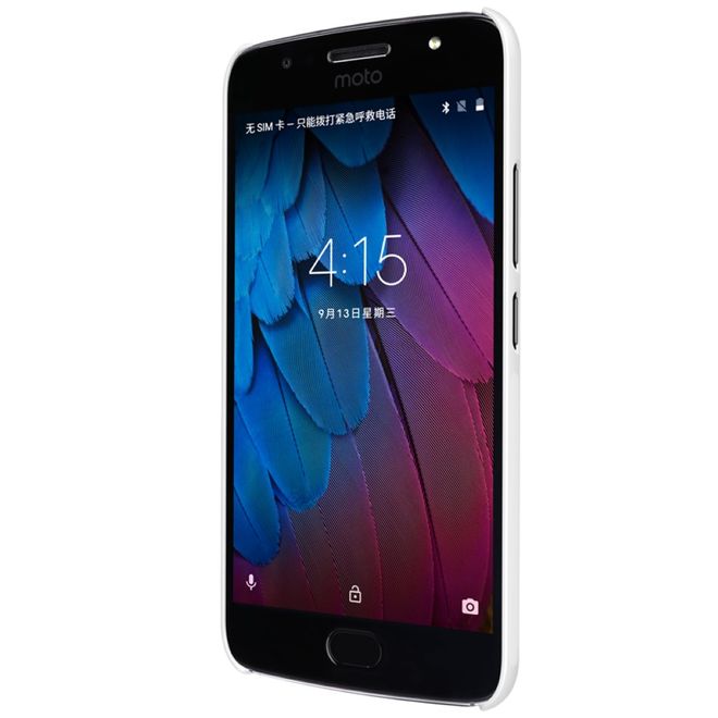 Nillkin - Motorola Moto G5S Plus Hülle - Plastik Case - Super Frosted Shield Series - weiss