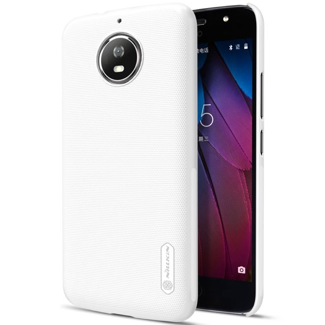 Nillkin - Motorola Moto G5S Plus Hülle - Plastik Case - Super Frosted Shield Series - weiss
