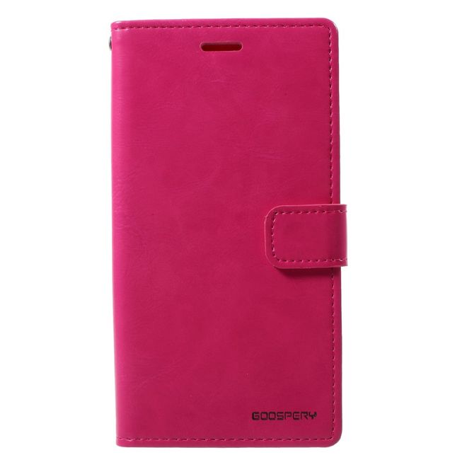 Goospery - Samsung Galaxy J7 (2017) Handy Hülle - Case aus Leder - Bluemoon Diary Series - rosa