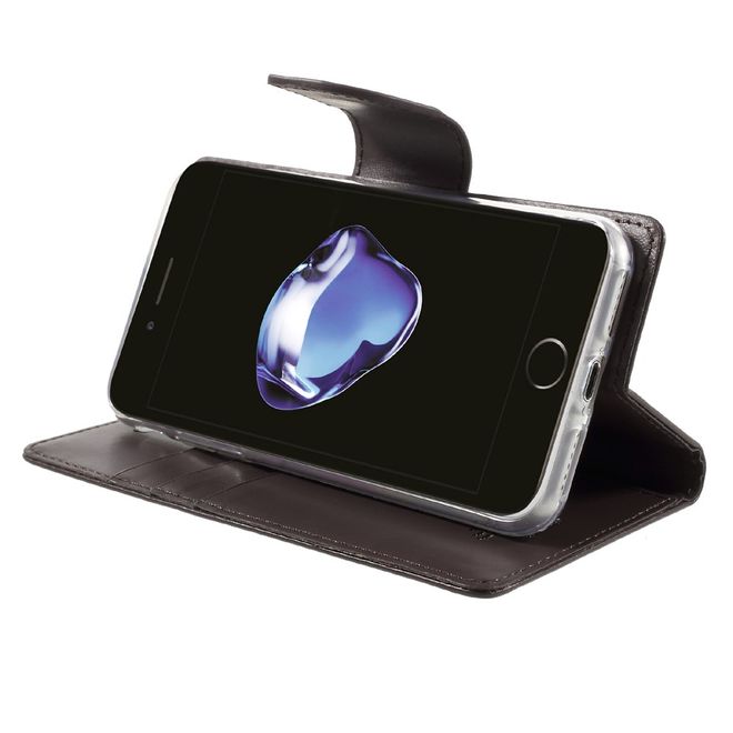 Goospery - Handyhülle für Samsung Galaxy J7 (2017) - Case aus Leder - Bravo Diary Series - braun