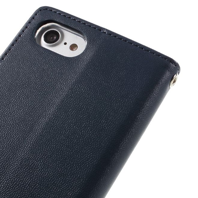 Goospery - Handyhülle für Samsung Galaxy J7 (2017) - Case aus Leder - Bravo Diary Series - navy