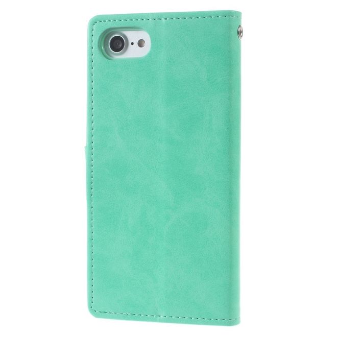 Goospery - LG Q6 Handy Hülle - Case aus Leder - Bluemoon Diary Series - mint