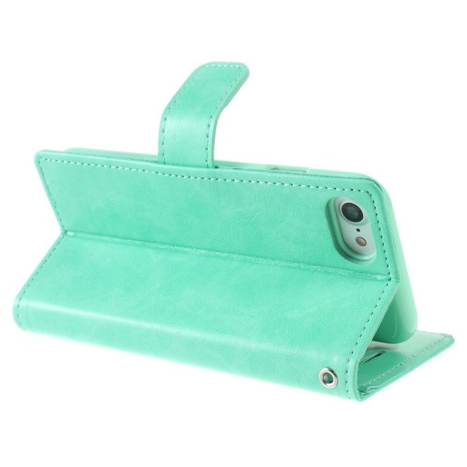 Goospery - LG Q6 Handy Hülle - Case aus Leder - Bluemoon Diary Series - mint