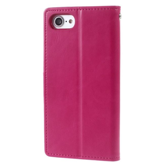 Goospery - LG Q6 Handy Hülle - Case aus Leder - Bluemoon Diary Series - rosa