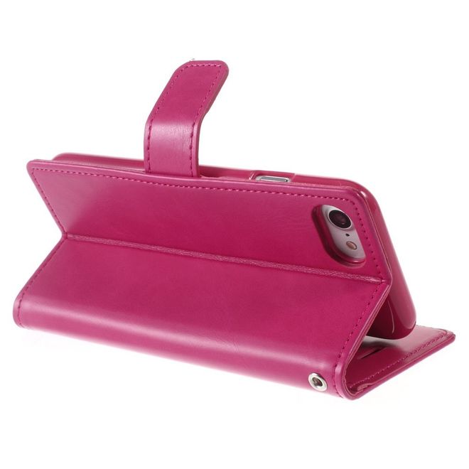 Goospery - LG Q6 Handy Hülle - Case aus Leder - Bluemoon Diary Series - rosa