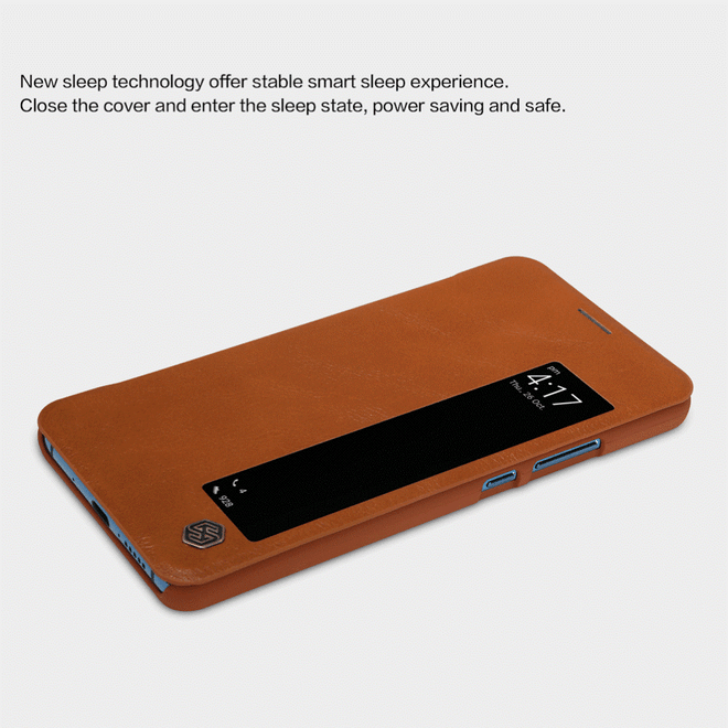 Nillkin - Huawei Mate 10 Pro Hülle - Leder Book Case - Qin Series - rot