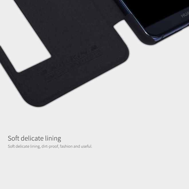 Nillkin - Huawei Mate 10 Pro Hülle - Leder Book Case - Qin Series - rot