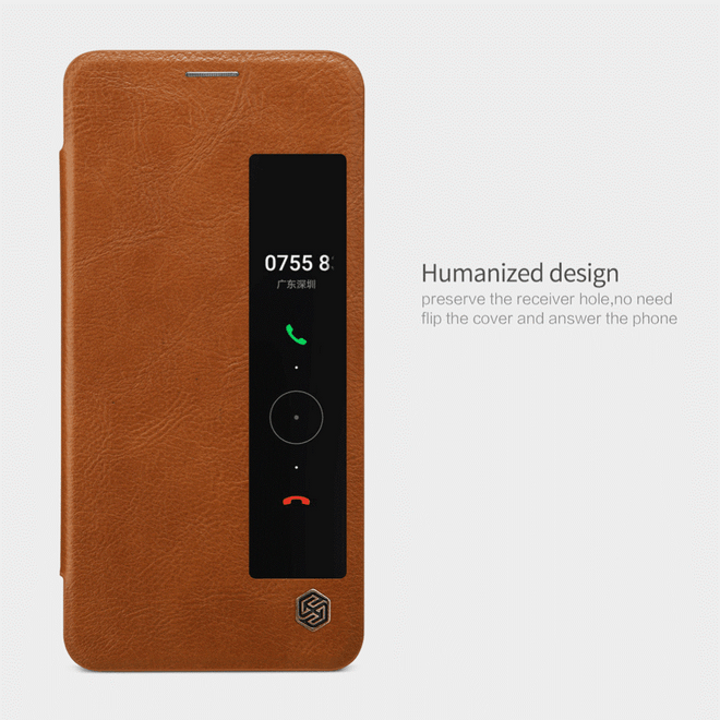 Nillkin - Huawei Mate 10 Pro Hülle - Leder Book Case - Qin Series - rot