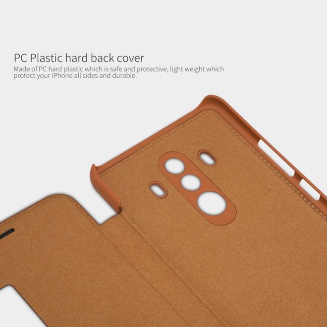 Nillkin - Huawei Mate 10 Pro Hülle - Leder Book Case - Qin Series - rot