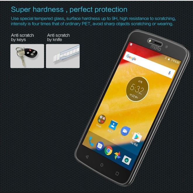 Nillkin - Motorola Moto C Plus Schutzfolie - Amazing H Series - Explosionsgeschützte Folie