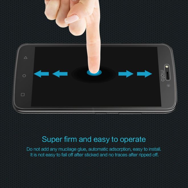 Nillkin - Motorola Moto C Plus Schutzfolie - Amazing H Series - Explosionsgeschützte Folie