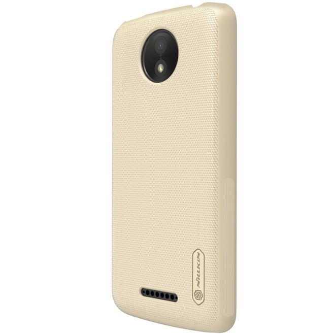 Nillkin - Motorola Moto C Plus Hülle - Plastik Case - Super Frosted Shield Series - gold