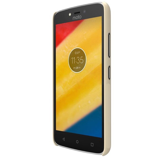 Nillkin - Motorola Moto C Plus Hülle - Plastik Case - Super Frosted Shield Series - gold