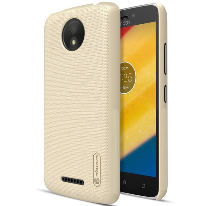 Nillkin - Motorola Moto C Plus Hülle - Plastik Case - Super Frosted Shield Series - gold