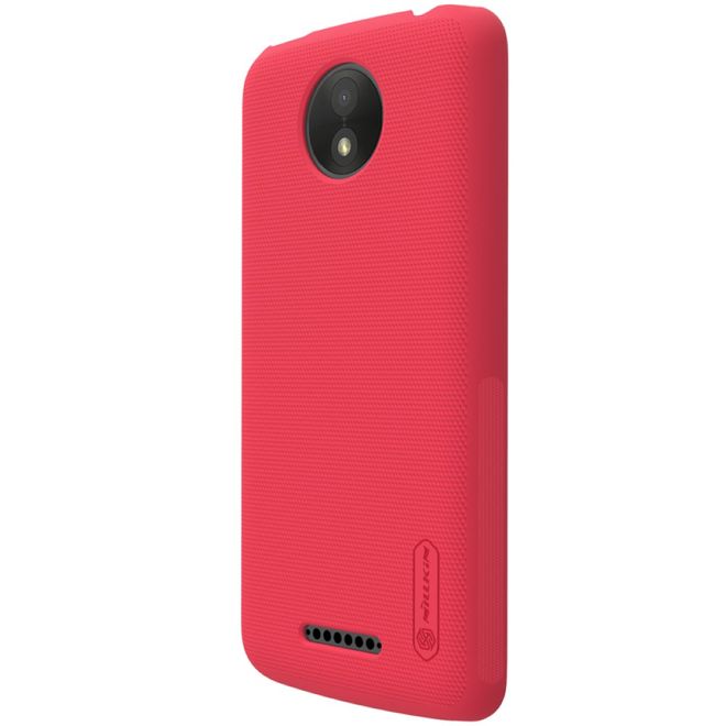 Nillkin - Motorola Moto C Plus Hülle - Plastik Case - Super Frosted Shield Series - rot