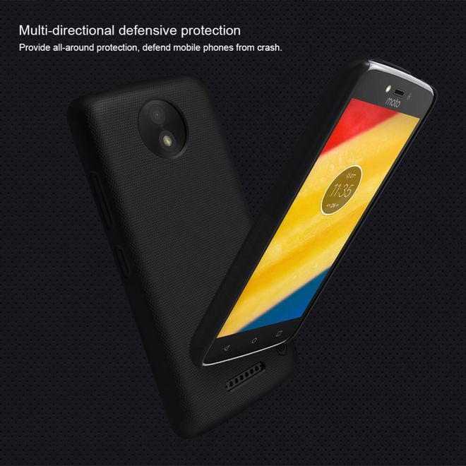 Nillkin - Motorola Moto C Plus Hülle - Plastik Case - Super Frosted Shield Series - weiss