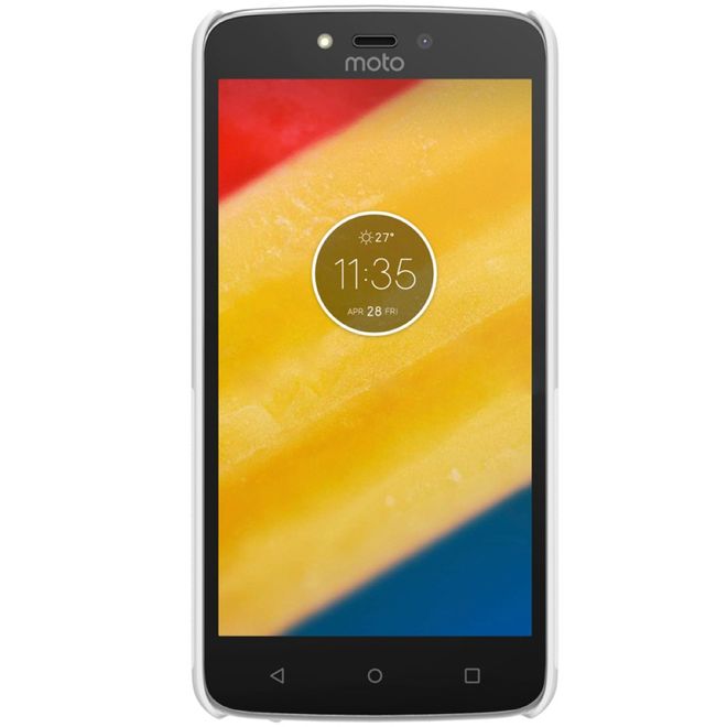 Nillkin - Motorola Moto C Plus Hülle - Plastik Case - Super Frosted Shield Series - weiss
