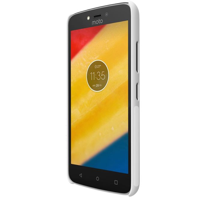 Nillkin - Motorola Moto C Plus Hülle - Plastik Case - Super Frosted Shield Series - weiss