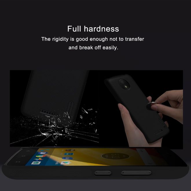 Nillkin - Motorola Moto C Plus Hülle - Plastik Case - Super Frosted Shield Series - weiss