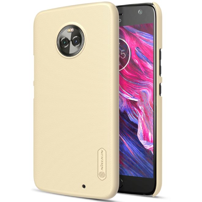 Nillkin - Motorola Moto X4 Hülle - Plastik Case - Super Frosted Shield Series - gold