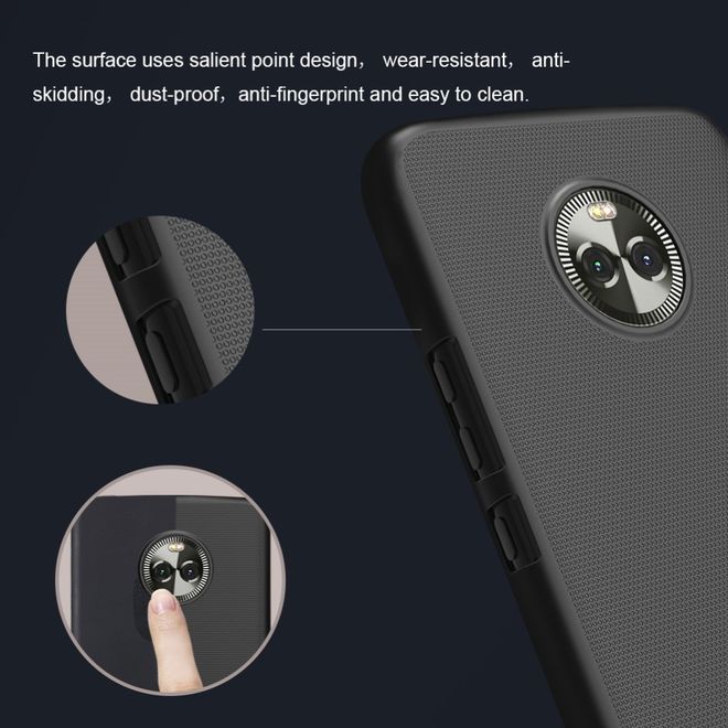 Nillkin - Motorola Moto X4 Hülle - Plastik Case - Super Frosted Shield Series - gold
