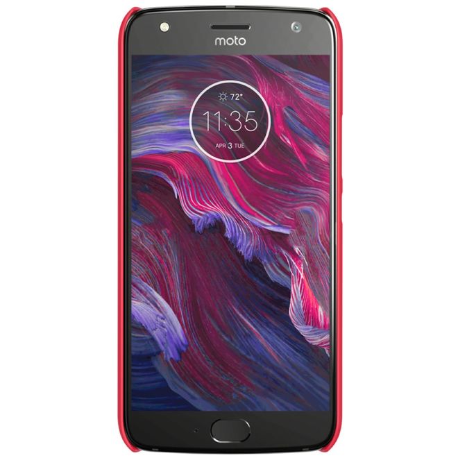Nillkin - Motorola Moto X4 Hülle - Plastik Case - Super Frosted Shield Series - rot