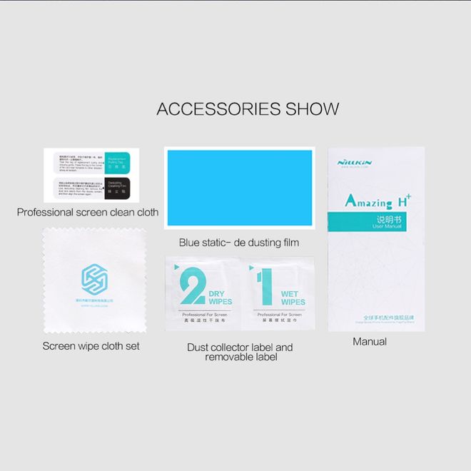 Nillkin - Motorola Moto Z2 Play Schutzfolie 0.2 mm - Folie aus gehärtetem Glas - H+ PRO Series