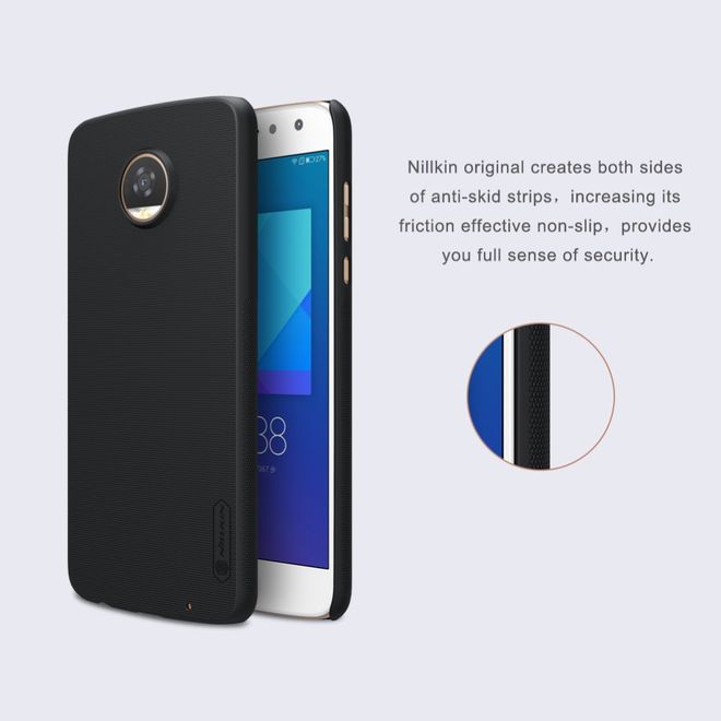 Nillkin - Motorola Moto Z2 Play Hülle - Plastik Case - Super Frosted Shield Series - schwarz