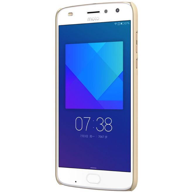 Nillkin - Motorola Moto Z2 Play Hülle - Plastik Case - Super Frosted Shield Series - gold
